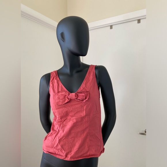 Orange Tank Top with Bow - Picture 3 of 3